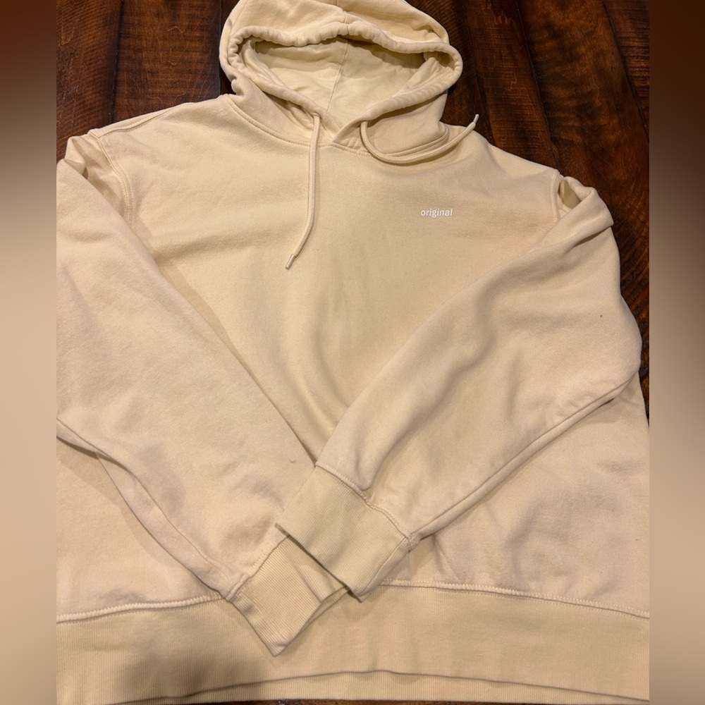 H&M/divided pastel yellow Large hoodie